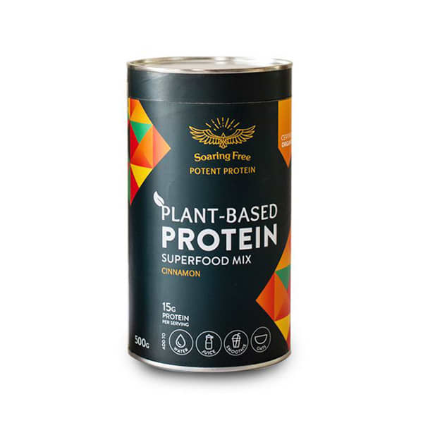 Soaring Free Plant Based Protein Superfood Mix Cinnamon G Heal